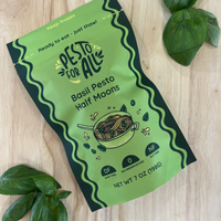 Frozen basil pesto half moons
