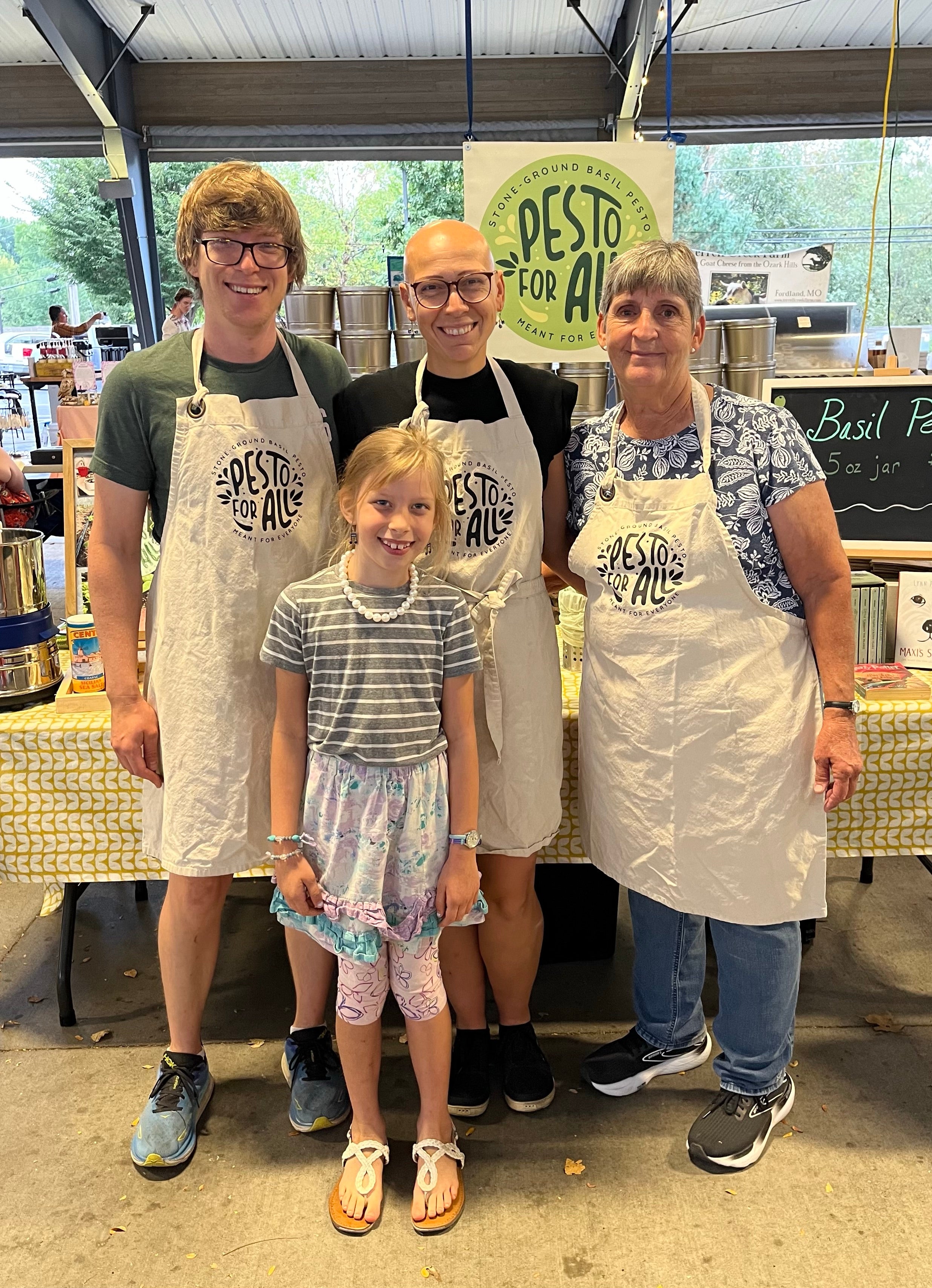 Megan and Will, the founders of Pesto For All